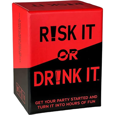 a red box with a black and red sign on it